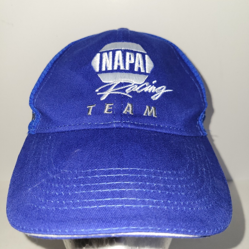 Napa Racing Team Adjustable Hat Cap Blue Nascar Indy NHRA Outlaws ARCA